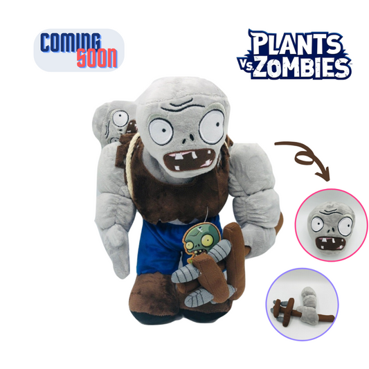New Plants vs Zombies Gargantuar Zombie Plush Toy With Detachable Parts - Toyslando