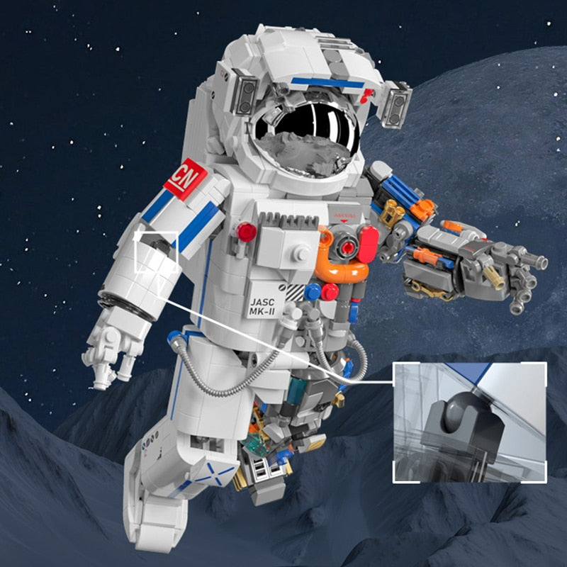 DIY Mechanical Spaceman Astronaut Building Blocks Puzzle Toys - Toyslando